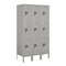 Salsbury Industries Wardrobe Locker, 36" W, 15" D, 66" H, (3) Wide, (9) Openings, Gray 63355GY-U - alternate 1